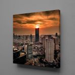Technopa Büyülü Şehir 120x120 cm Kanvas Tablo