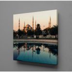 Technopa Caminin Yansıması 110x110 cm Kanvas Tablo