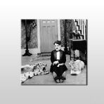 Technopa Charlie Chaplin 70x70 cm Kanvas Tablo