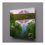 Technopa Dağın Denize Yansıması 60x60 cm Kanvas Tablo