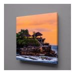 Technopa Dalgalar Arasında Butik Kafe 90x90 cm Kanvas Tablo
