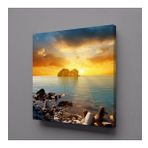 Technopa Deniz Ardı Gün Batımı 60x60 cm Kanvas Tablo
