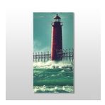 Technopa Deniz Feneri ve Iskele 30x50 cm Kanvas Tablo