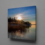 Technopa Deniz Gün Doğumu 30x30 cm Kanvas Tablo