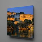 Technopa Deniz Kenarı Şehir 40x40 cm Kanvas Tablo