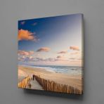 Technopa Deniz Kum Manzarası 80x80 cm Kanvas Tablo