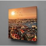 Technopa Deniz Kum Sahil 90x90 cm Kanvas Tablo