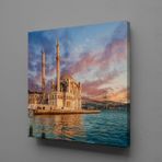 Technopa Deniz Manzaralı Cami 100x100 cm Kanvas Tablo