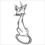 Technopa DERSTV773 100cm Kedi Folyo Sticker