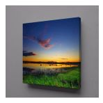 Technopa Doğa Deniz Manzarası 120x120 cm Kanvas Tablo