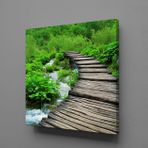 Technopa Doğadaki Köprü 70x70 cm Kanvas Tablo