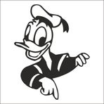 Technopa Duck 160 cm Folyo Duvar Stickerı
