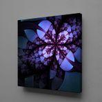 Technopa Eflatun Çiçek 60x60 cm Kanvas Tablo