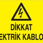 Technopa Elektrik Kablosu Uyarı Levhası