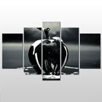 Technopa Elma Siyah 105x60 cm Kanvas Tablo