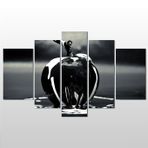 Technopa Elma Siyah 172x100 cm Kanvas Tablo