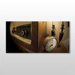 Technopa Eski Radyo 100x50 cm Kanvas Tablo