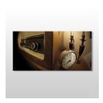 Technopa Eski Radyo 200x100 cm Kanvas Tablo