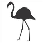 Technopa Flamingo 60 cm Folyo Duvar Stickerı