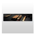 Technopa Gitar Telleri 120x40 cm Kanvas Tablo