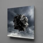 Technopa Gri Siyah 50x50 cm Kanvas Tablo