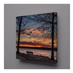 Technopa Gün Batımı Manzarası 110x110 cm Kanvas Tablo