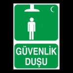 Technopa Güvenlik Duşu 50 x 70 cm Uyarı Levhası