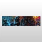 Technopa Hayvanlar 180x60 cm Kanvas Tablo