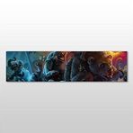 Technopa Hayvanlar 60x20 cm Kanvas Tablo