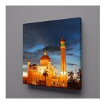 Technopa Işıklı Cami 60x60 cm Kanvas Tablo