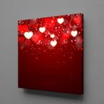 Technopa Işıklı Kalpler 50x50 cm Kanvas Tablo