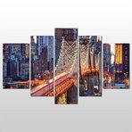 Technopa Işıklı Köprü 140x80 cm Kanvas Tablo