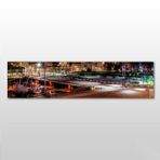 Technopa Işıklı Şehir 180x60 cm Kanvas Tablo