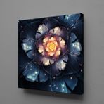 Technopa Işıltılı Çiçek 30x30 cm Kanvas Tablo