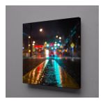 Technopa Islak Yol 25x25 cm Kanvas Tablo