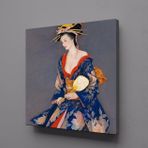 Technopa Japon Kadın Temalı 30x30 cm Kanvas Tablo