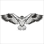 Technopa Kartal 60 cm Folyo Duvar Stickerı