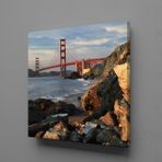 Technopa Kayalıklar Arasında Köprü 60x60 cm Kanvas Tablo