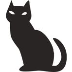 Technopa Kedi 130 cm Folyo Duvar Stickerı