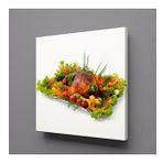 Technopa Kızarmış Tüm Tavuk Kare 50x50 cm Kanvas Tablo