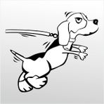 Technopa Kızgın Köpek 30 cm Folyo Duvar Stickerı