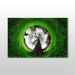 Technopa Küre Çimenlik 105x70 cm Kanvas Tablo