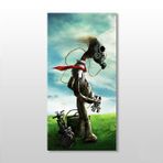 Technopa Maskeli Köpek 100x150 cm Kanvas Tablo