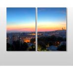 Technopa Paris Manzaralı 80x70 cm Kanvas Tablo