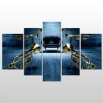 Technopa Saksafonlar 245x140 cm Kanvas Tablo