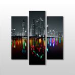 Technopa Şehir Manzarası ve Yansıma 75x80 cm Kanvas Tablo