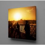Technopa Sepya Istanbul Manzarası 147x160 cm Kanvas Tablo