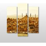 Technopa Sepya Istanbul Manzarası 84x90 cm Kanvas Tablo
