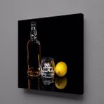 Technopa Şişedeki Alkol 70x70 cm Kanvas Tablo