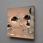 Technopa Su Damlaları 90x90 cm Kanvas Tablo